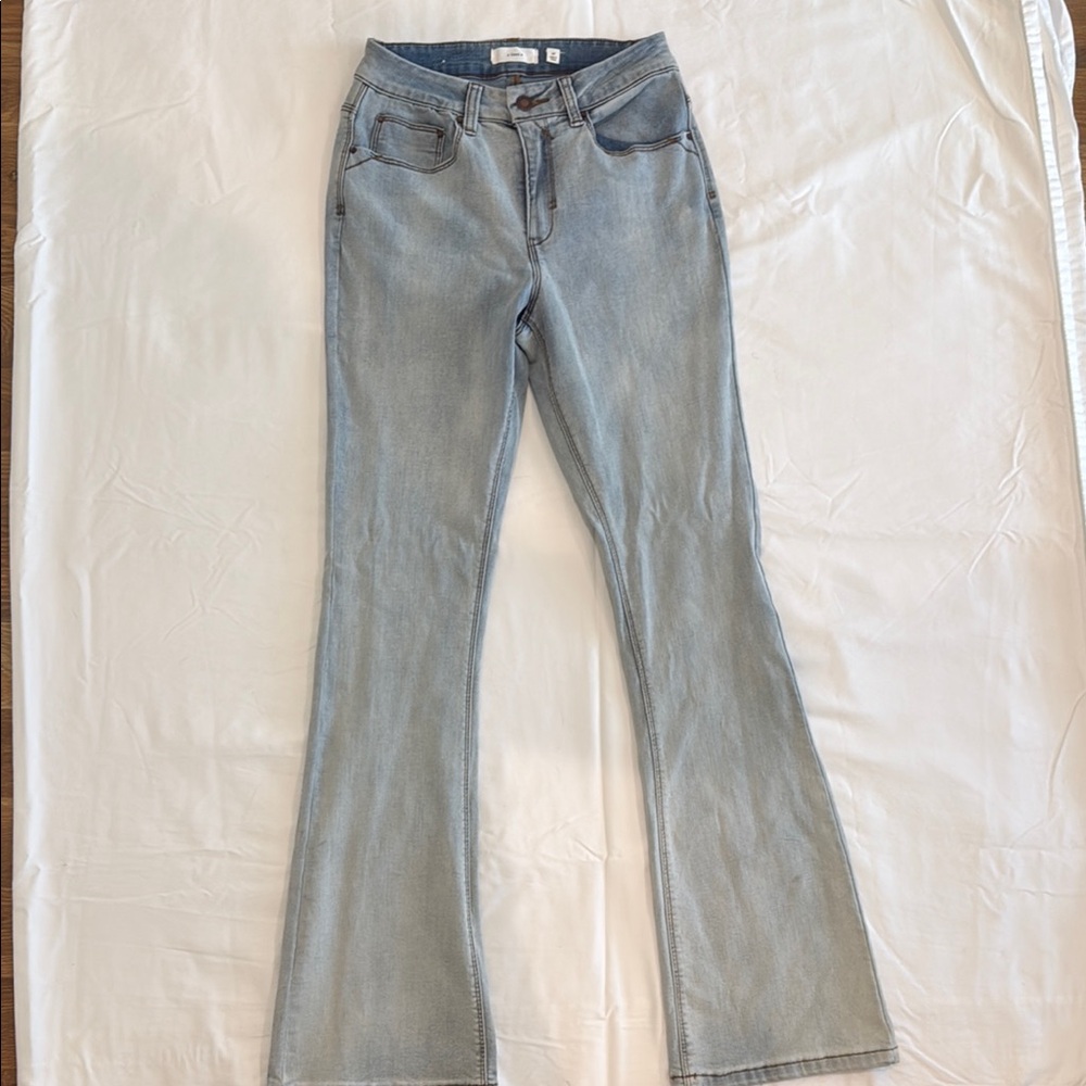 Blue Flare & Wide Leg Jeans with Classic Style